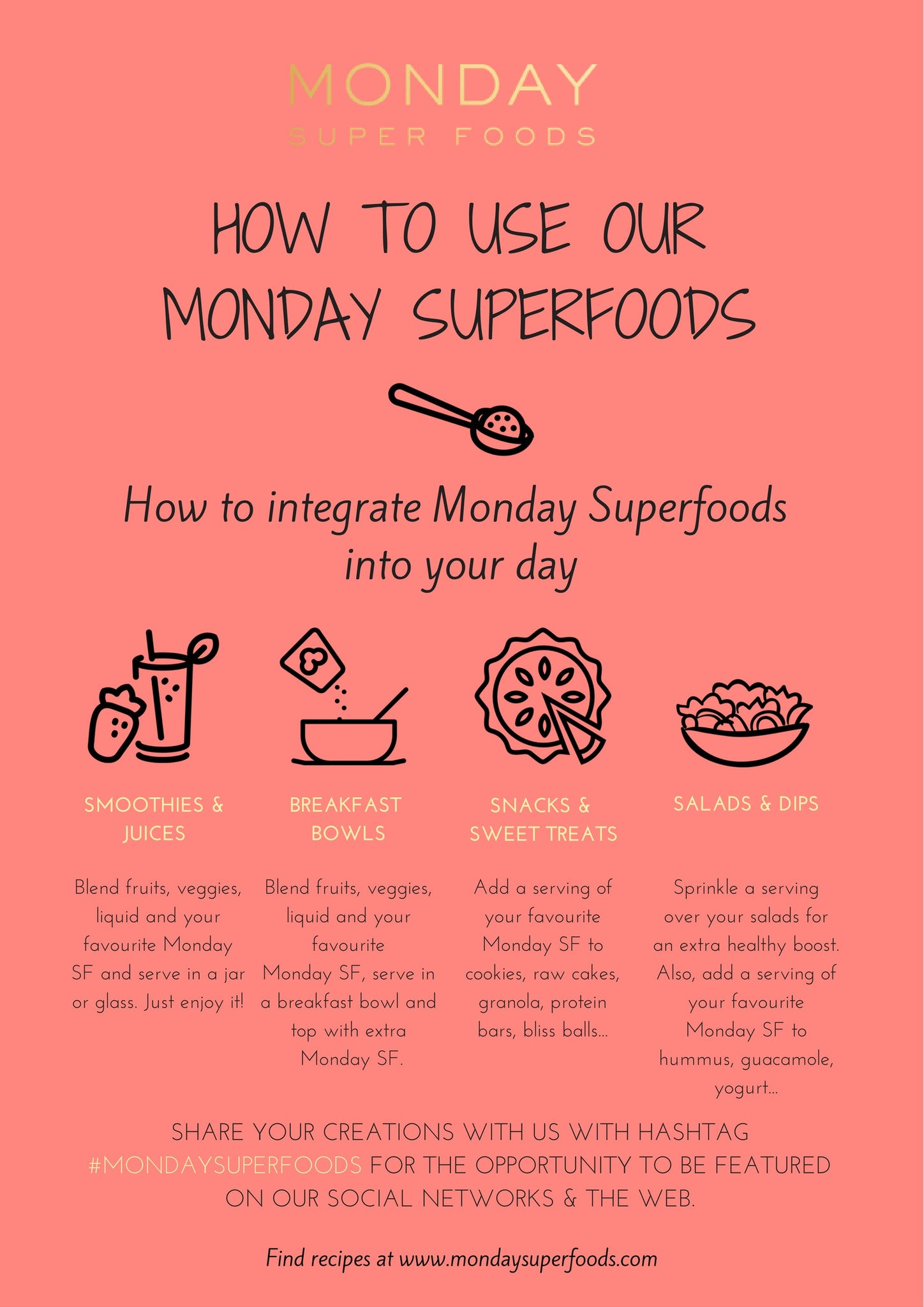 HOW TO USE MONDAY SUPERFOODS