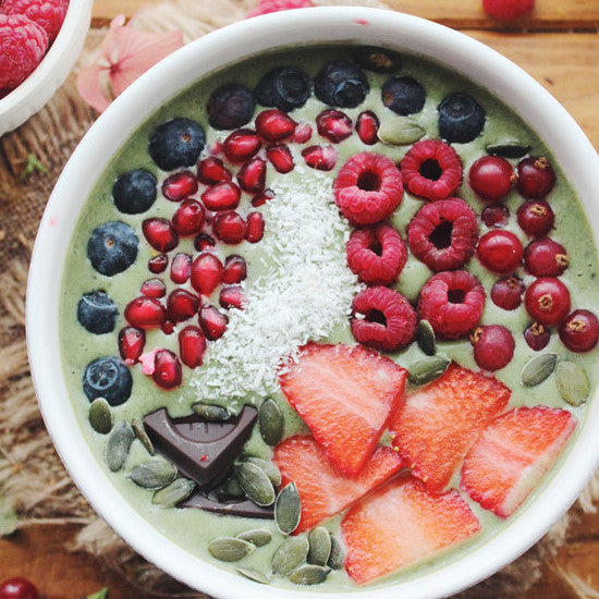 WHEATGRASS GREEN SMOOTHIE BOWL